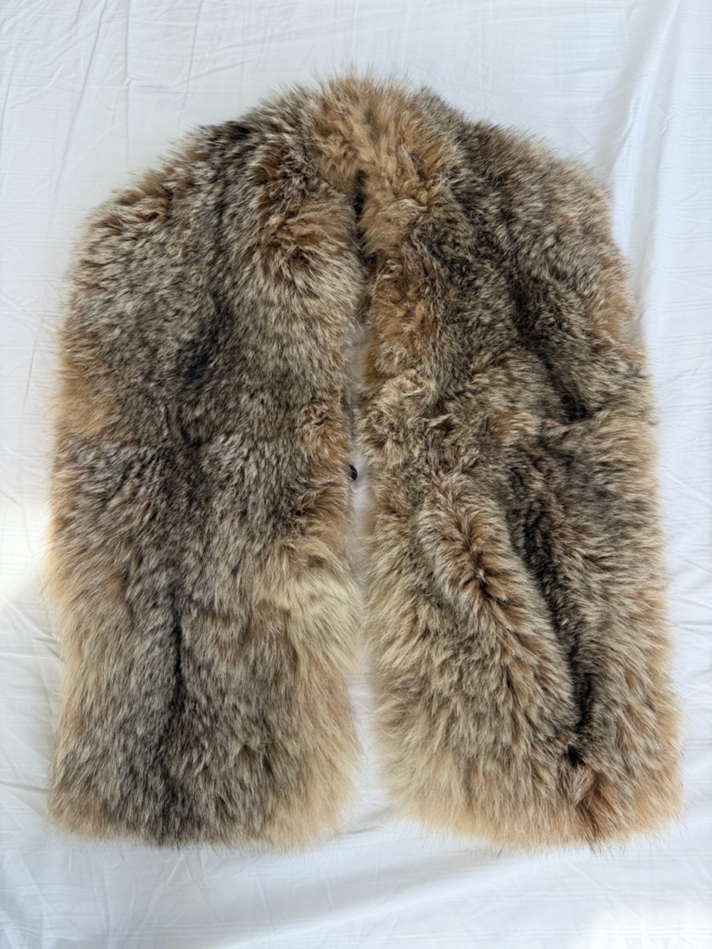 Real fur- Luxury Natural Brown Fur Stole Scarf/ collar